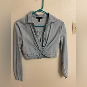 Jean crop top